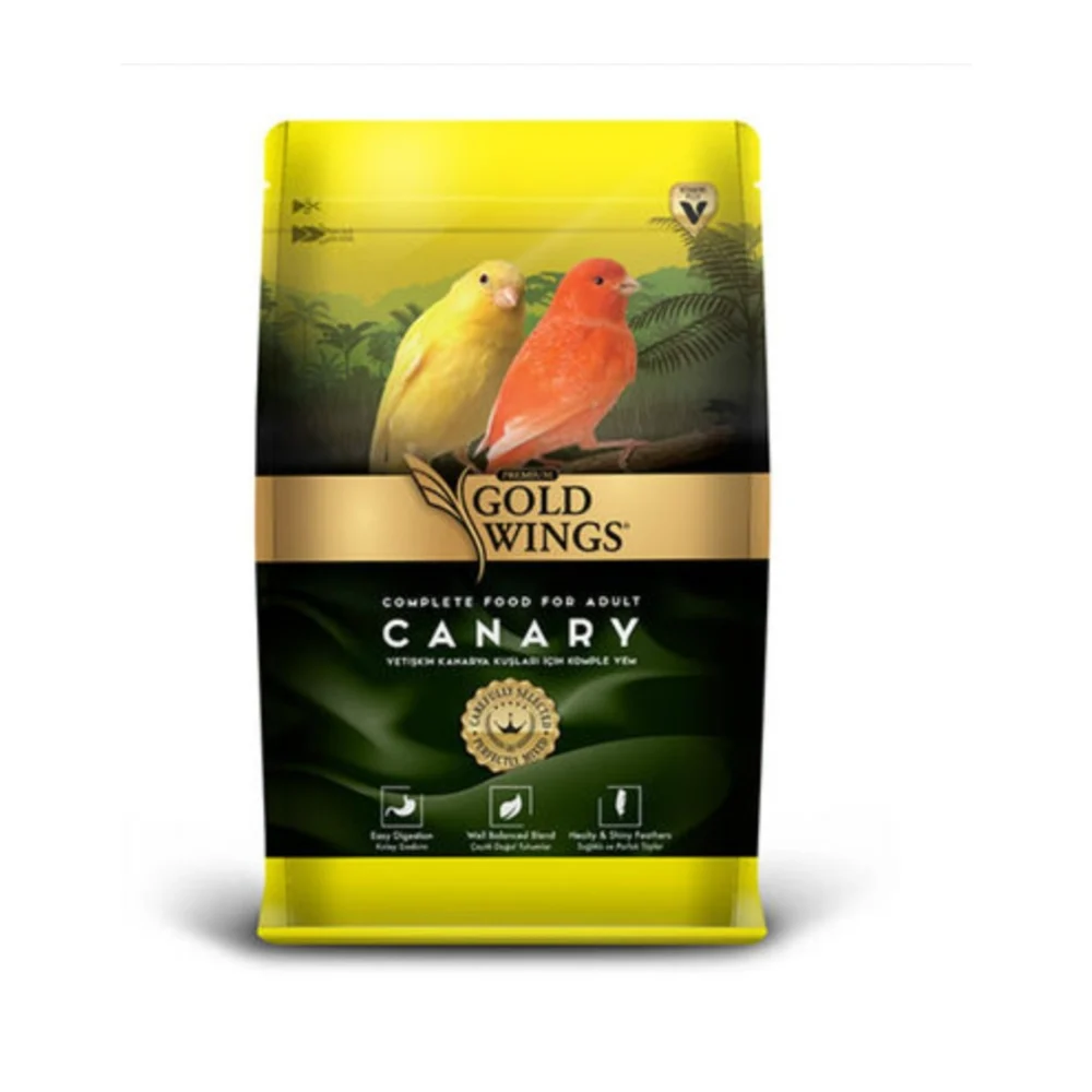 Gold Wings Premium Yetişkin Kanaryalar için Komple Yem 1000 Gr