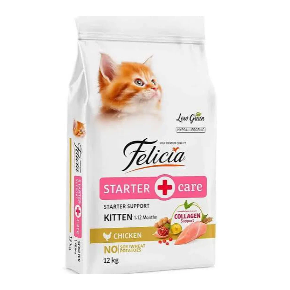 Felicia Düşük Tahıllı Hipoalerjenik Tavuklu Yavru Kedi Maması 12kg