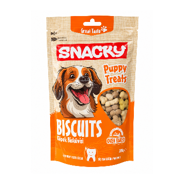 Snacky Yavru Köpek Ödül Bisküvisi 200 gr