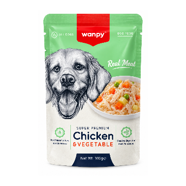 Wanpy  Tavuklu & Sebzeli Yaş Mama 100 gr