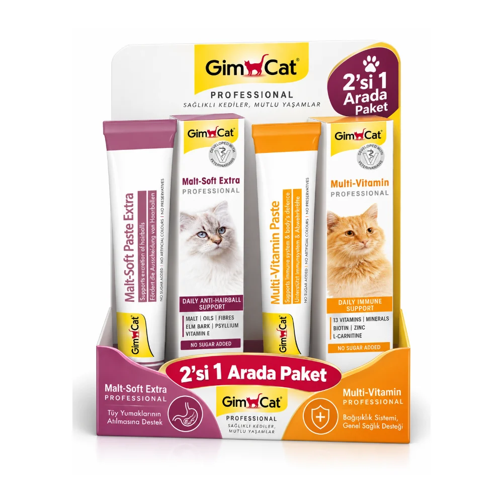 Gimcat 2'si 1 Arada Paketi Vitamin & Malt