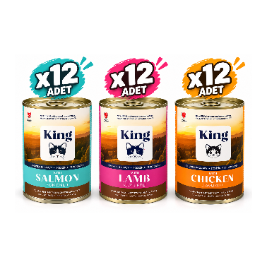 King Konserve Yaş Mama 12 Adet