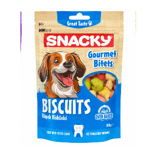 Snacky Gürme Atıştırmalık Köpek Bisküvisi 200 gr